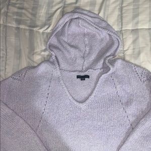 cropped purple hoodie